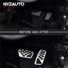 NYZAUTO Non-Slip Foot Pedal Pads Compatible with Wrangler JL 2018-up/Gladiator