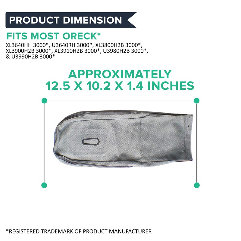 Think Crucial Replacement for Oreck XL Reusable Outer Vacuum Bag