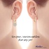 Flor Pendientes de Aro Para Las Mujeres, 18k Chapado en