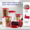 AQUA BLUE Soup Freezer Storage Containers with Twist Top Lids