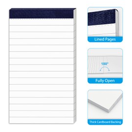 50 Sheets Perforated Note Pads for Daily Planning and Organization of Work 3x5 Inch Small Lined Writing Memo Pads Refills Easy Tear off no Rip Writing Pads Each Pad Narrow Ruled Mini Notepad 20 Pack