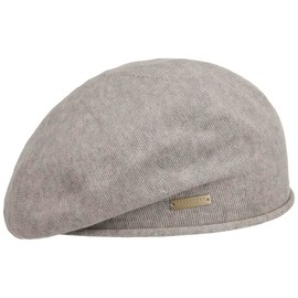 Rolled Edge Summer Beret Seeberger women´s beret summer beanie (One Size - light grey)