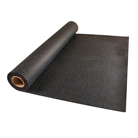 Greatmats 4x10 Ft Rolled Rubber (10% Blue Fleck)