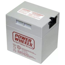 Power Wheels by Fisher Price NEW- Genuine Power Wheels 12 Volt Rechageable Battery 00801-1460 Gray 12V