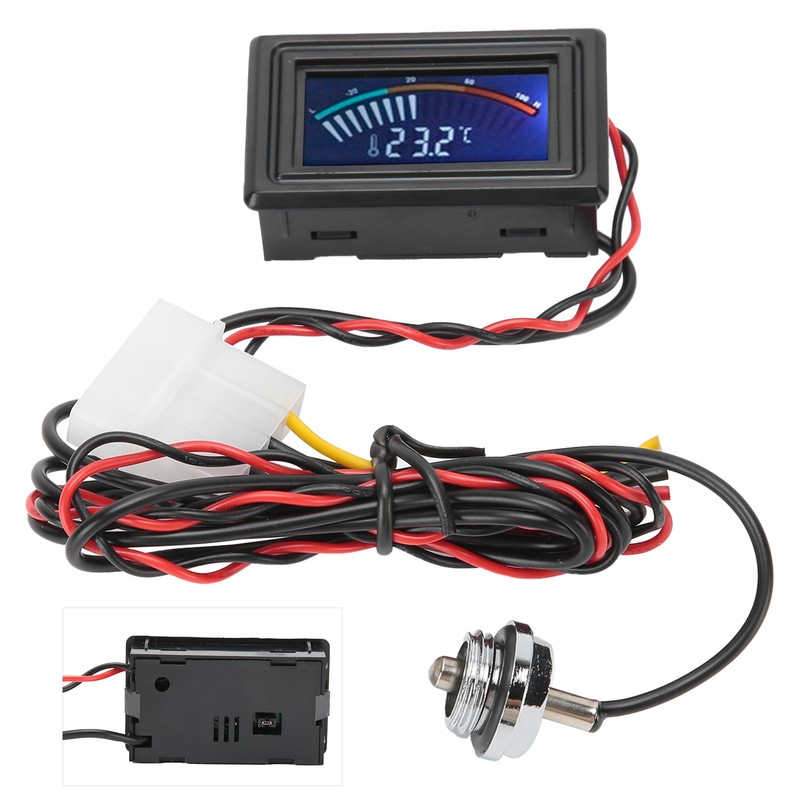 Water Cooling Thermometer Computer Water Cooled Temperature Digital Display Meter
