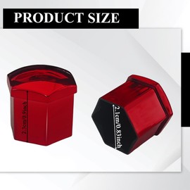 Tecledsn 20PCS Wheel Nut Covers Bolt Caps, Wheel Lug Nut Covers, 19mm Hexagonal Tire Nut Covers with Removal Tool, Hub Screw Protection Cap Car Accessories for Vehicles (Electroplating red, 19MM)