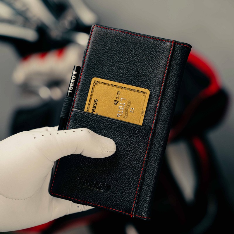 TORRO Golf Scorecard Holder – Genuine Leather Golf Score Card