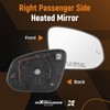 maXpeedingrods Passenger Side Power Heated Mirror Glass Replacement for Toyota