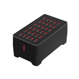 Docooler USB Charging Station, 30 Ports USB Socket Desk Charger, 150 W Table Charger, Compatible with Use in the Family and in the Office