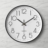 Tosnail 12 Inch Large Non Ticking Wall Clock, Round Silent