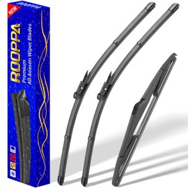 3 wipers Replacement for 2012-2018 Ford Focus, Windshield Wiper Blades Original Equipment Replacement - 28"/28"/12" (Set of 3) Pinch Tap