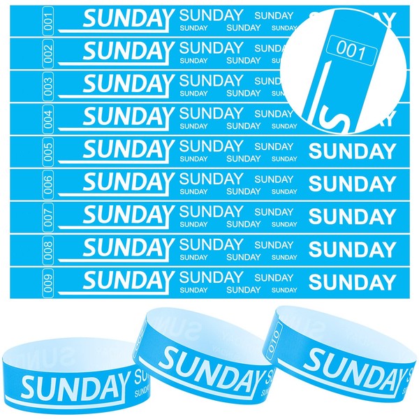600 Pcs Paper Wristbands Event Wristbands Paper Bracelets Wristbands Numbered