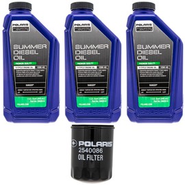 Polaris Diesel Oil Change Kit 15W-40 with Filter Ranger Crew 1000 Diesel 2540086
