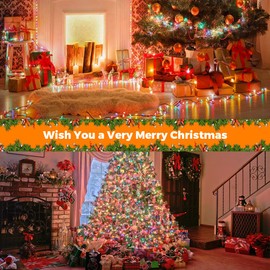 KOOSREEL KOOSREEL Fairy Lights & USB String Lights, 10m 100 LEDs Copper Wire Light & Waterproof Outdoor Christmas Lights for Indoor Outdoor Lighting, Bedroom, Wedding Decor, Party, Christmas, Tree - Colourful