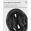 Casco De Bicicleta Con Luz Led Y Gafas Desmontables Adulto