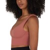 Yogalicious Nude Tech Contouring Cropped Bra Top, Cedarwood, X-Large