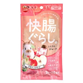 Marukan Pleasant Gurashi Rabbit Pyure Timothy & Apple, 0.1 oz (3 g) x 10 Bottles