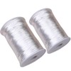 2.5mm x 218 Yards(2 Pack) White Satin Nylon Trim Cord