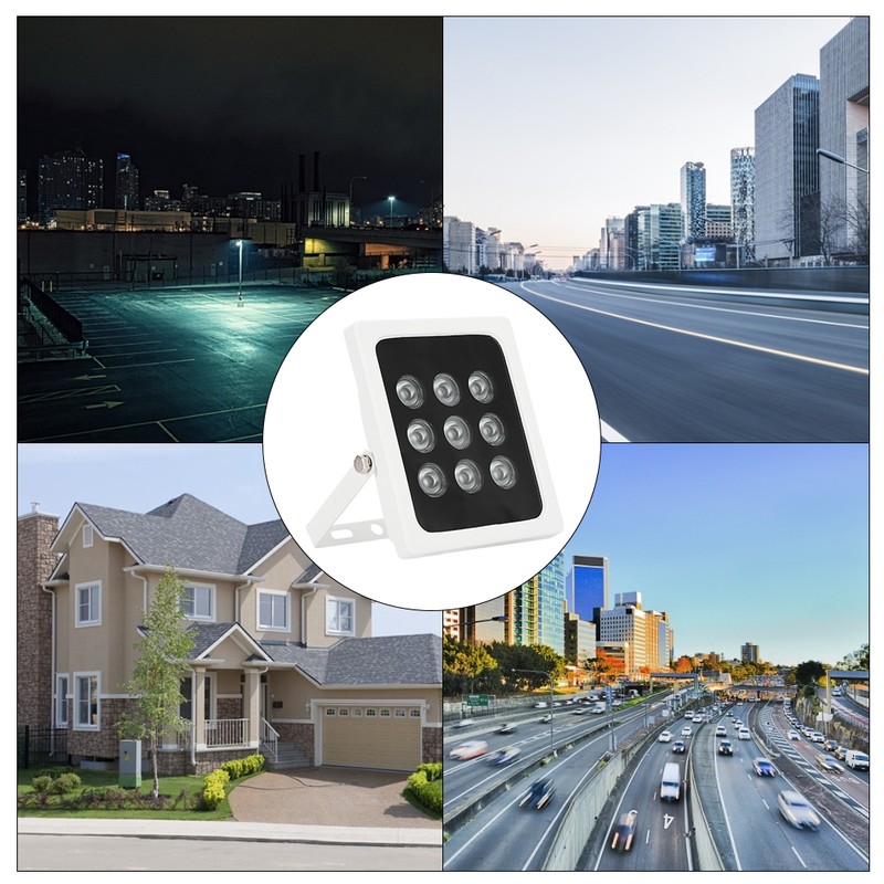 DC12V 9 IR Infrared Fill Lamp IP66 Waterproof Light for