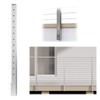 Muzata Side Mount Cable Railing Post 42 Inch 42"x2"x2" Level