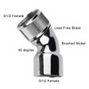 KWODE Shower Elbow Adapter for Shower Head 45°Female to Female