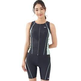 Fila 3132025 Women's Tankini Set, Full Zip Tankini, Top and Bottom Set, GMT