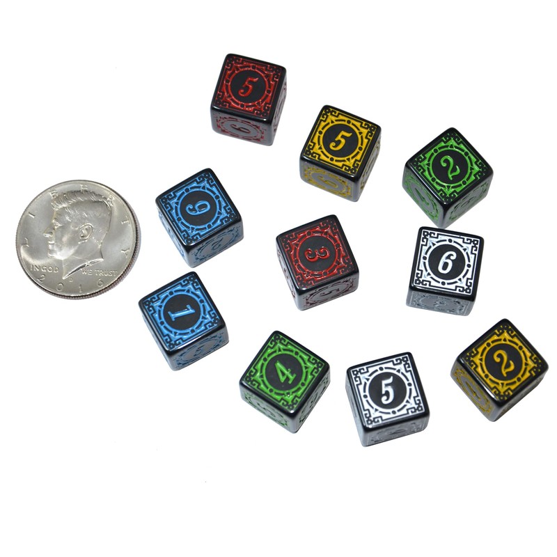 SmartDealsPro 10-Pack D6 Six Sides 16mm Dice Die for DND