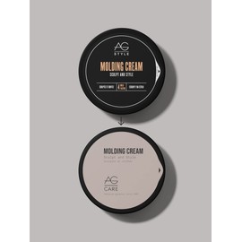 AG Care Molding Cream Sculpt and Style Hair Paste - Lightweight Cream Pomade for Flexible Hold, Texture, and Polished Shine, 2.5 Fl Oz