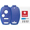 No Cutting Required Premium Key Fob Shell Case for Honda Civic, Accord, CRV, Pilot, Fit, Pilot, Ridgeline | Crack-Resistant & Durable | Seamless Fit | Easy DIY Install (Blue - 3 Button V3)