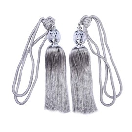 Curtain Tiebacks, Crystal Beaded Tassels Curtain Tie Back, Ball Strap Crystal Tassel Curtain Tieback Window Accessories Curtain Clips