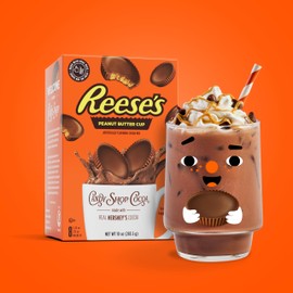 Candy Shop Cocoa REESE'S Peanut Butter Cup Cocoa Mix, Hot Chocolate, Make Hot or Iced Cocoa, Made With Real Milk, Gluten Free, 1.25 oz packet (24 count)