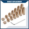 INFINAUTO Brass Wheel Spoke Balance Weights Refill / 14pcs/Set/Gold Tone