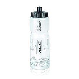 XLC Unisex - Adult Water Bottle WB-K04, Transparent White, 750 ml