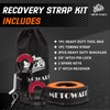 METOWARE Heavy Duty Tow Strap Recovery Kit - 3" x