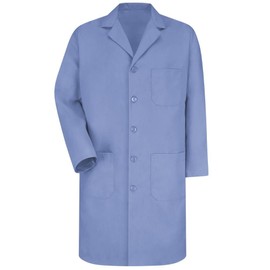 EWC Men's Full-Length Lab Coat (Blue, 44)