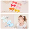40PCS Snap Baby Hair Bows Clips for Girls Grosgrain Ribbon