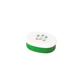 Tatsumiya Obento Oval Lunch Box, Made in Japan, 16.9 fl oz (480 ml), Asparabe Kon