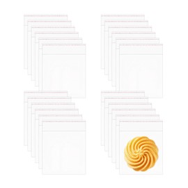 Keyacht Small Resealable Cellophane Bags 300 Count 3" x 3" Small Self Stick Cello Baggies Clear Plastic OPP Poly Bags for Party Favors Bakery Candies Jewelry Beads Rings Earrings