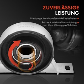 Frankberg Drive Shaft Support Bearing Compatible with 3 Series E46 1.6L-3.0L 1998-2005 5 Series E39 2.5L 1995-2000 5 Series Touring E39 2.5L 1998-2000 Z4 Coupe E86 3.0L 2006-2008 Replace# 26121229492