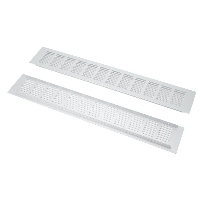 2 Pcs Air Vent Grille Aluminium Alloy Rectangular Ventilation Grill