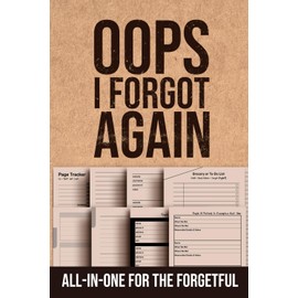 Funny Senior Notebook: Oops I Forgot Again: Funny Gift Organizer for Seniors, Adults, and Coworkers