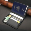 2 Pack Passport Holder Travel Cover Case, T Tersely Leather