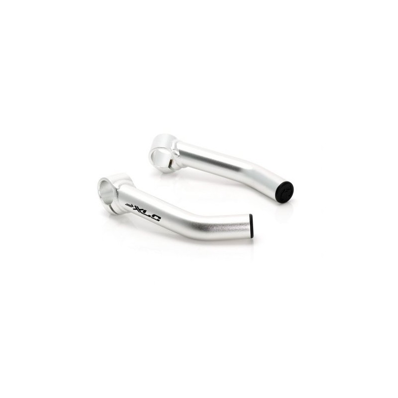 XLC Bar-Ends gebogen BE-A01, Ausführung:silber matt, Size:Länge: 140 mm