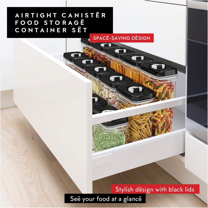 DWËLLZA KITCHEN Airtight Food Storage Containers with Lids – 6