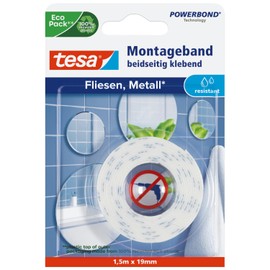 tesa Mounting Tape for Tiles and Metal, 77744-00000-00