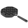 12 Cavities Aluminum Takoyaki Pan Maker Octopus Balls Egg Puffs