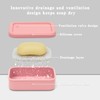 Silicone Enhanced Leakproof Travel Soap Case, Solid Shampoo Bar Holder,Large