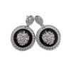 Women Fashion Jewelry Hook Earrings Set Big Round Silver Metal