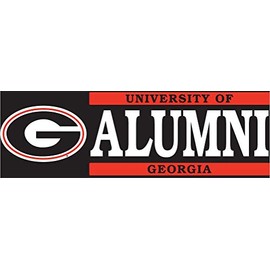 SDS Designs Georgia Bulldogs 6x2 Alumni Auto Vinyl Decal