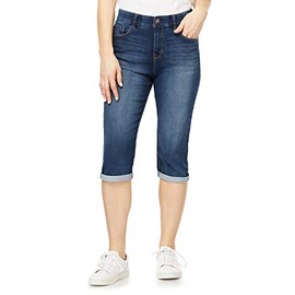 Angels Forever Young Women's 360 Sculpt Stretch Crop Jeans in Steel, 12